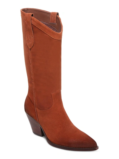 Sam Edelman Jamie Womens Pointed Toe Cowboy, Western Boots In Brown