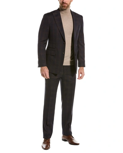 English Laundry Suit With Flat Front Pant In Blue