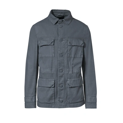 Porsche Design Men's Asphalt Garment Dye Field Jacket In Grey