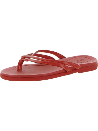 Naturalizer Daisy Womens Studded Slip On Thong Sandals In Red