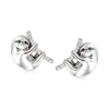 Ross-simons Black And White Diamond Sloth Earrings In Sterling Silver In Silver