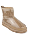 JUICY COUTURE KLASH WOMENS PULL-ON SOFT SHEARLING BOOTS