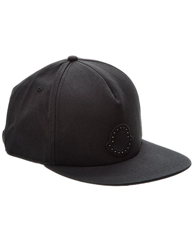 Moncler Logo Baseball Cap In Black