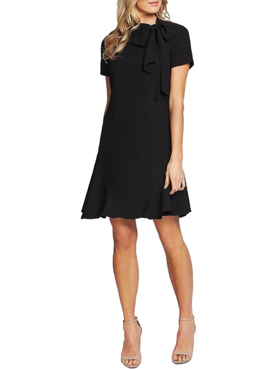 Cece Womens Sleeveless Knee-length Halter Dress In Black