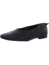 Franco Sarto Vana Womens Leather Slip On Ballet Flats In Black