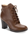 STYLE & CO WOMENS FAUX LEATHER ANKLE ANKLE BOOTS
