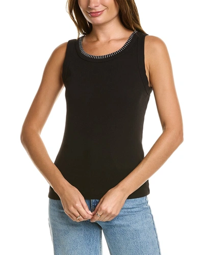 Michael Stars Paloma Shine Tank In Black