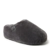 Dearfoams Fireside By  Women's Maryboro Genuine Shearling Platform Clog Slipper In Grey