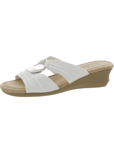 Naturalizer Gigi Womens Slip On Summer Mule Sandals In White