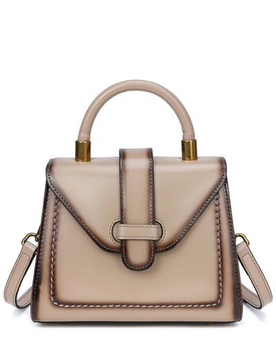 Tiffany & Fred Leather Satchel In Multi