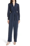 L AGENCE JUSTINE JUMPSUIT IN NAVY