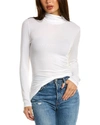 Michael Stars Gail Ribbed Turtleneck In White