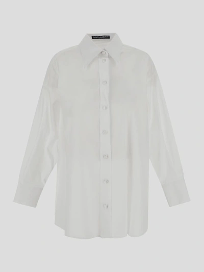 Dolce & Gabbana Shirts In Biancoottico