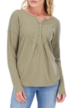 LUCKY BRAND LUCKY BRAND LONG SLEEVE THERMAL HENLEY
