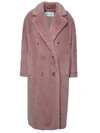 MAX MARA MAX MARA 'ZITTO' ANTIQUE PINK TEDDY COAT