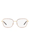 TORY BURCH 53MM SQUARE OPTICAL GLASSES