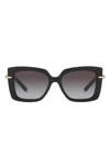 Tiffany & Co 53mm Gradient Butterfly Sunglasses In Black