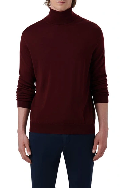 Bugatchi Men's Turtleneck Long-sleeve Sweater In Burgundy