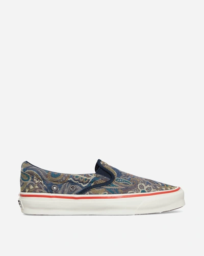 Vans Og Classic Slip-on Lx Cabourn Paisley Trainers Vintage In Blue