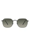 Ray Ban Jim 53mm Gradient Irregular Sunglasses In Black