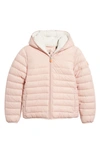 Save The Duck Kids' Cory Water Repellent Puffer Jacket In Blush Pink
