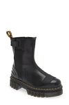 Dr. Martens' Leder Audrick Hi Plateau Chelsea Stiefel Schuhe In Black Nappa Lux