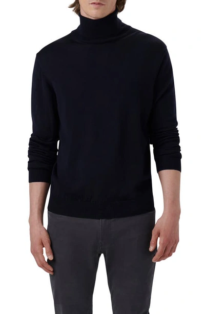 Bugatchi Men's Solid Wool Turtleneck In Navy