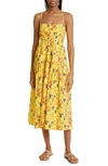 A.l.c Arit Printed Strappy A-line Midi Dress In Sole Multi