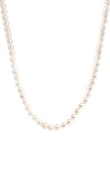 Effy Sterling Silver Freshwater Pearl Necklace In White
