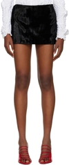 Feben Black Corsette Miniskirt In Black