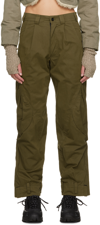 HYEIN SEO KHAKI CARGO TROUSERS