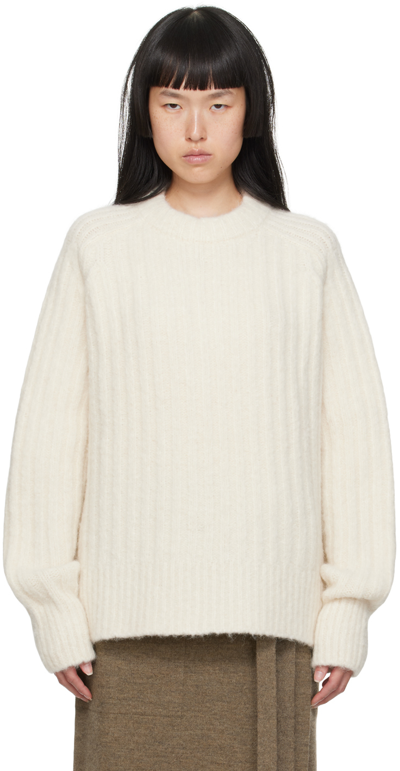 Lauren Manoogian Off-white Saddle Sweater In Rw01 Raw White