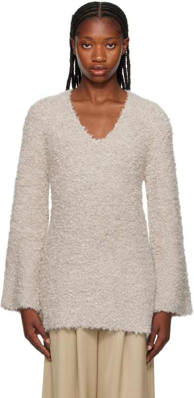 By Malene Birger Alpaca-merino Wool Karlee Sweater In 1t3 Tehina