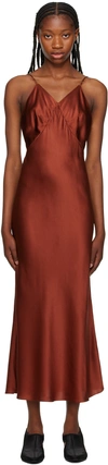 Maiden Name Red Stella Maxi Dress In Flame
