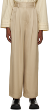 BY MALENE BIRGER BEIGE PISCALI TROUSERS