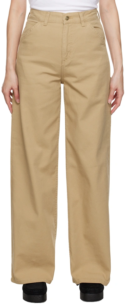 Carhartt Beige Jens Jeans In Brown