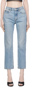 ALEXANDER WANG BLUE STOVEPIPE JEANS