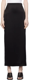 LANVIN BLACK FLOWY MAXI SKIRT