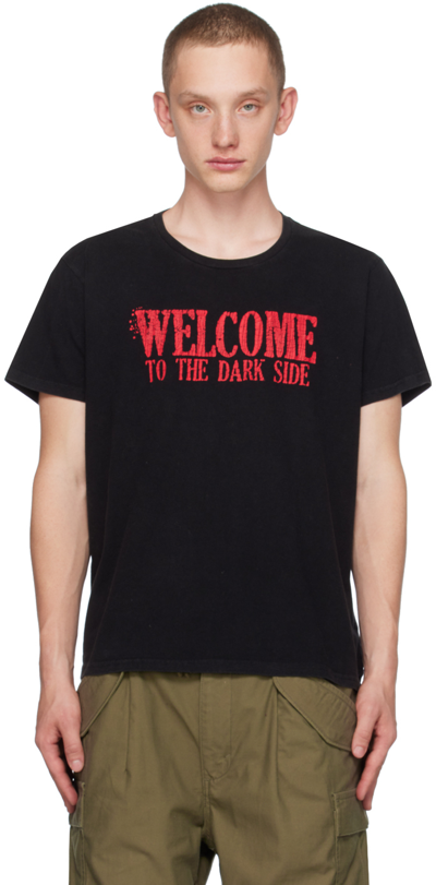 R13 Black 'welcome To The Dark Side' T-shirt