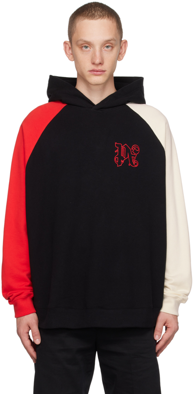 Palm Angels X Haas F1 Team Graphic-print Hoodie In Black White Red