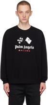 PALM ANGELS BLACK MONEYGRAM HAAS F1 EDITION 'RACING' SWEATSHIRT