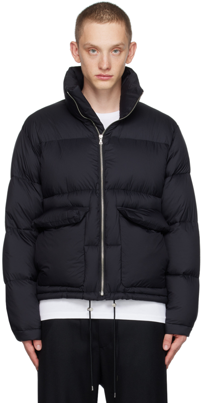 Auralee High-neck Padded Jacket In Black