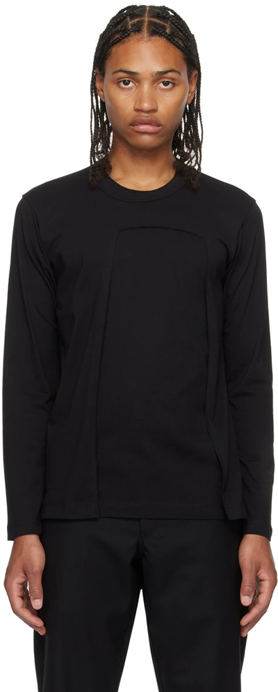 Comme Des Garçons Shirt Black Layered Long Sleeve T-shirt In 1 Black
