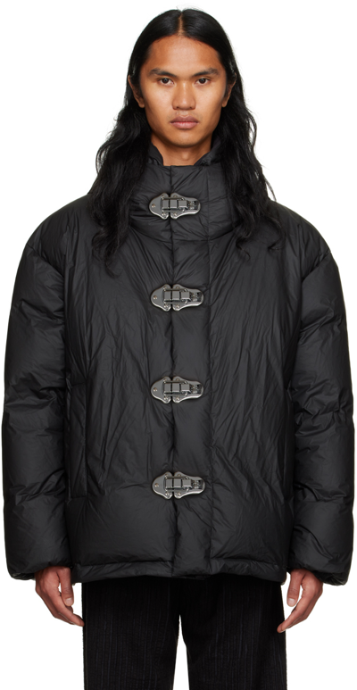 Craig Green Latch-fastening Hooded Puffer Jacket In Black