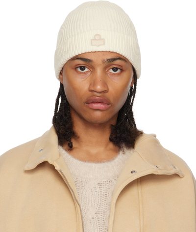 Isabel Marant Men's Bayle Wool Beanie In Ecru