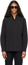 Carnet-archive Black Sculptor's Toile Shirt In Black