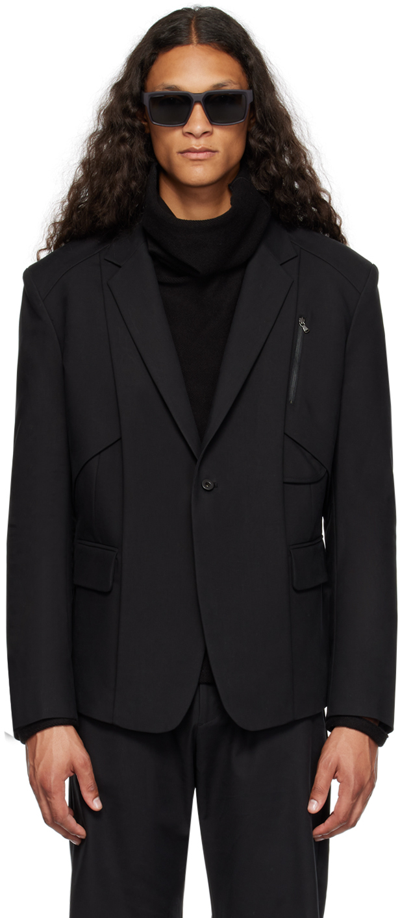 Carnet-archive Black Architectural Tailored Blazer