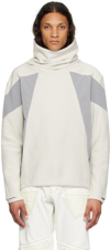 CARNET-ARCHIVE OFF-WHITE PANELED TURTLENECK