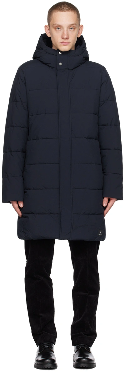 Samsã¸e Samsã¸e Navy Nathan Coat In Salute