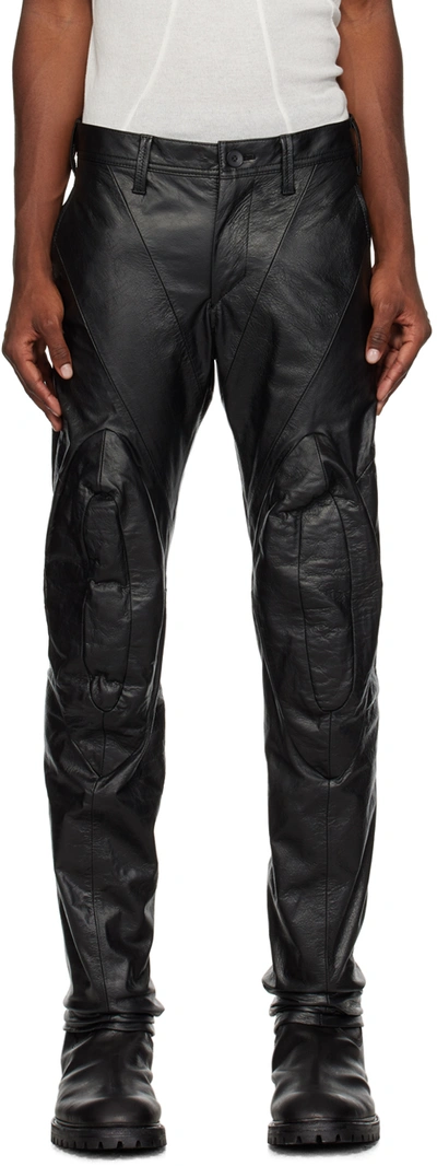 Julius Black Rider Leather Pants